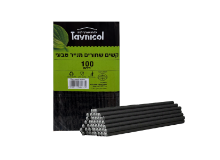 קשיות נייר לשתייה 100 יח' - שחור